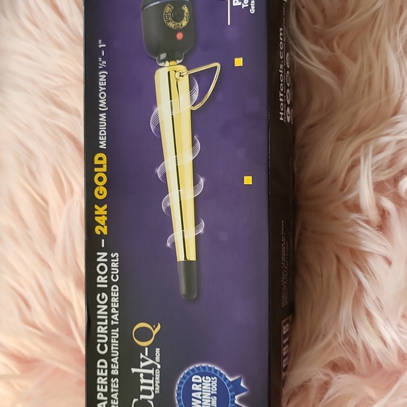 New Listing!! Brand New HOT TOOLS 24K GOLD TAPERED CURLING IRON- 1/2-1" - Picture 3 of 4